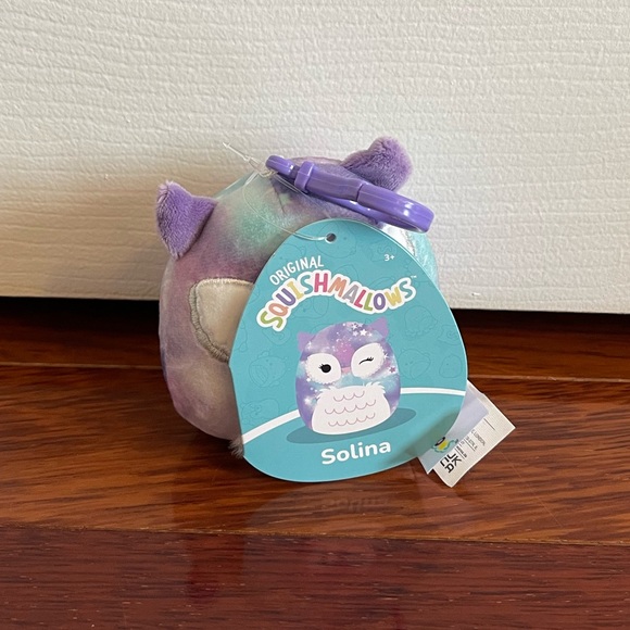 Solina the Owl 3.5” Clip Squishmallow - Picture 2 of 3